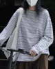 Striped Long Sleeves Round-neck T-Shirts Tops