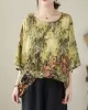 Printed Loose Short Sleeves Round-Neck T-Shirts Tops