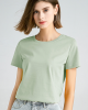 Simple Loose Short Sleeves Solid Color Round-Neck T-Shirts Tops