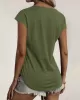 Hollow Solid Color Zipper Short Sleeves Round-Neck T-Shirts Tops