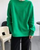 3 Colors Loose Casual Solid Color Split-Side T-Shirt Top