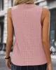 Solid Color Loose Sleeveless V-Neck Vest Top