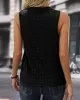 Solid Color Loose Sleeveless V-Neck Vest Top