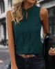 Solid Color Loose Sleeveless V-Neck Vest Top