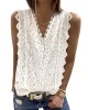 Original Lace Embroidered Solid Color Falbala Vest Top