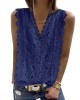 Original Lace Embroidered Solid Color Falbala Vest Top