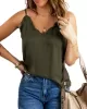 Casual Solid Color Falbala Camisole Vest Top