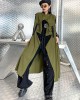 Casual Asymmetric Split-Joint Drawstring Vest Dress Outerwear