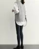 Casual Sleeveless Loose Solid Color V-Neck Vest Outerwear