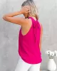 Stylish Selection Loose Solid Color Halter-Neck Vest Top