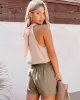 Stylish Selection Loose Solid Color Halter-Neck Vest Top