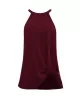 Simple Sleeveless Solid Color Halter-Neck Vest Top