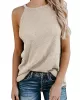 Solid Color Loose Halter-Neck Vest Top