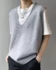 Simple 9 Colors V-Neck Loose Sleeveless Vest