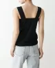 Casual Simple 6 Colors Square-Neck Sleeveless Vest