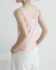 Casual Simple 6 Colors Square-Neck Sleeveless Vest