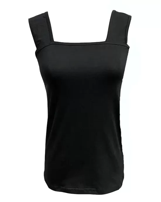 Casual Simple 6 Colors Square-Neck Sleeveless Vest